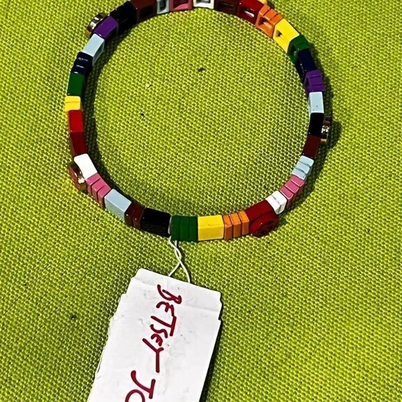 NWT Betsey Johnson Rainbow Stretch Bracelet #BJBR - Picture 6 of 6